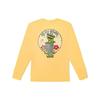Vans Футболка с длинным рукавом и круглым вырезом с принтом «Улица Сезам» унисекс, желтые VN000BPWNB2