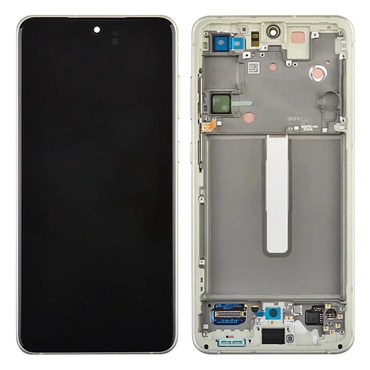 Для Samsung Galaxy S21 FE 5G Grade B AMOLED экран и дигитайзер в сборе + рамка (без логотипа)