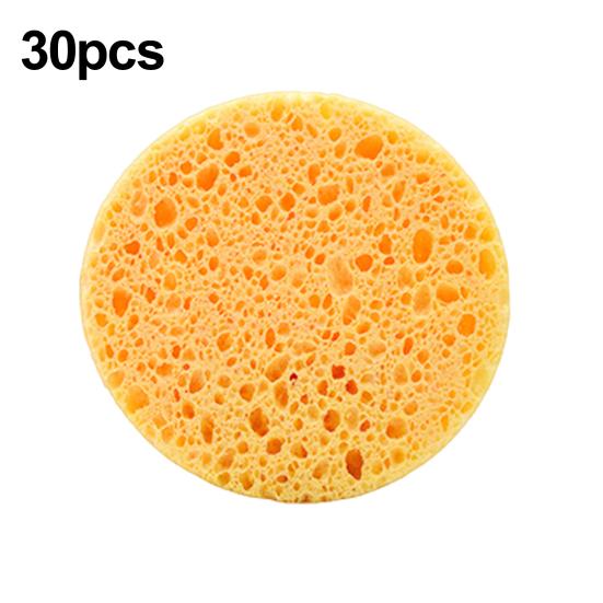 Reusable Round Absorbent Compressed Natural Makeup Removal Exfoliating SPA Face Cleansing Cellulose