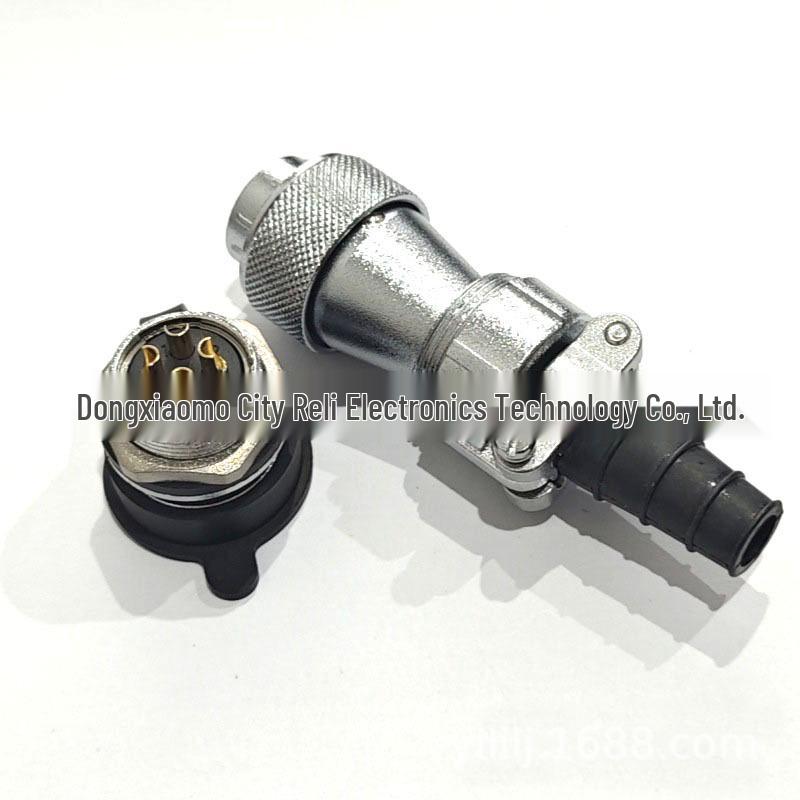 WF24 Male-Female Aviation Plug M24 Waterproof Flange Female Socket Industrial Connector TI+Z