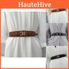 Trendy Faux Leather Waist Cincher Belt For Women Perfect For Dresses And Outerwear In Chic Black And Tan