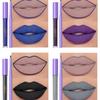 Non-stick Cup Non-fading Lip Glaze + Lip Modification Lip Liner Set with Long-lasting Color and Non-smearing Makeup
