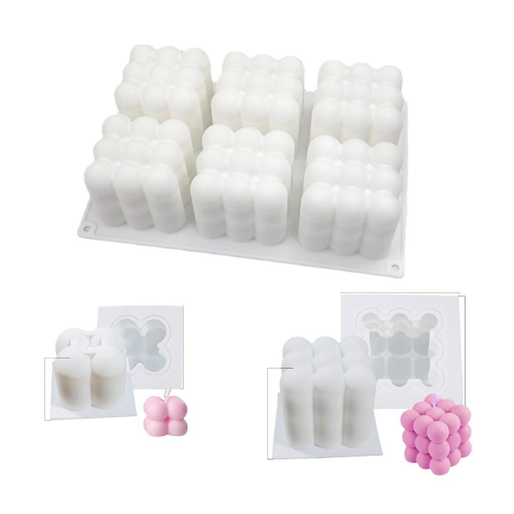 Bubble Candles Silicone Mold 3D Aromatherapy Plaster Candle Hand-made Baking Chocolate Dessert Cake Mould Tools