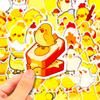 50Pcs Easter Chick Stickers Waterproof DIY Vinyl Art Decorative Graffiti Stickers Diverse Styles Cartoon Chicken Family Cute Decals Water Bottles