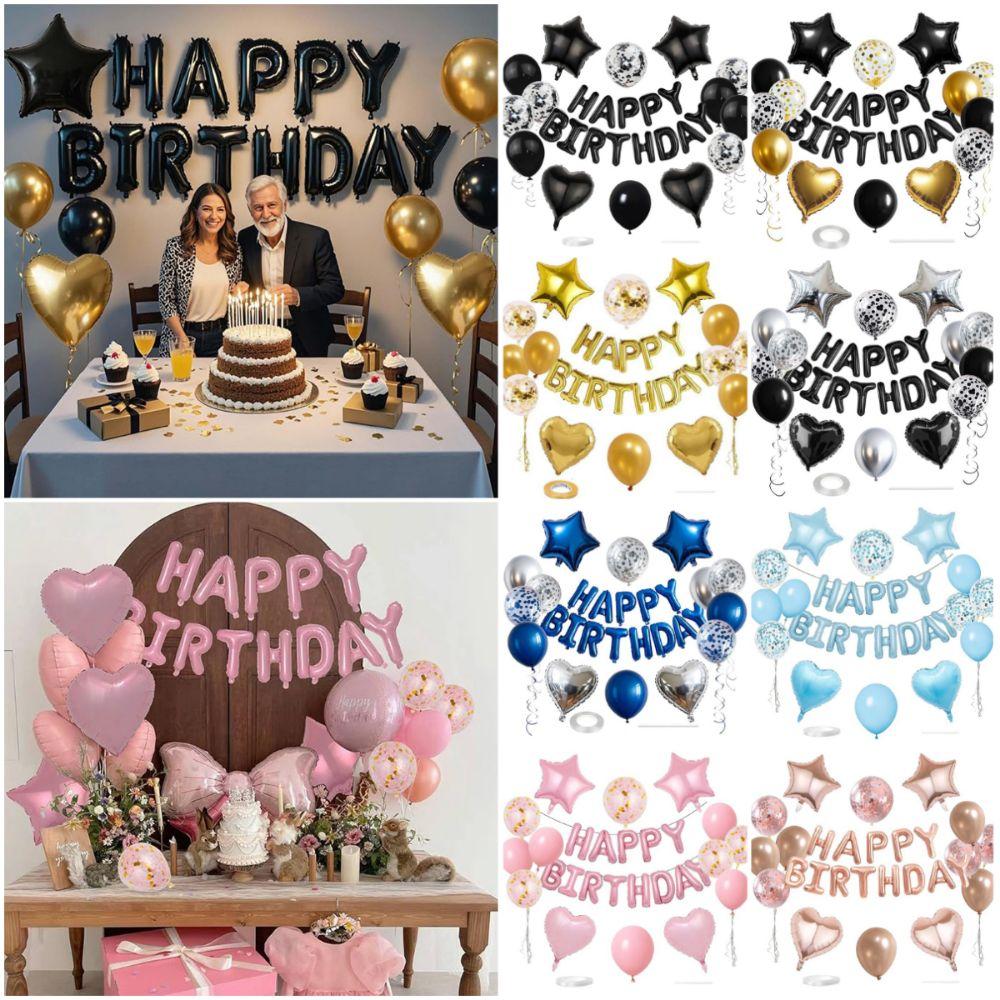 Multicolor Balloons Background Wall Latex/Aluminum Film Balloon Wall Backdrop Party Ornament