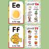 A-Z Cards English Alphabet Cards 26 Letters Montessori Learning Cards  Home Learning
