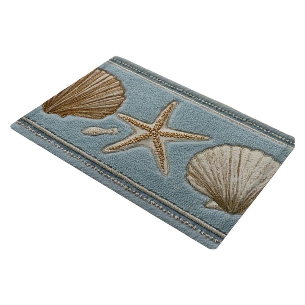 2D Flat Marine Decor Doormat Non Slip Bathroom Rug Welcome Mat Entrance Rug Entryway