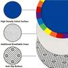 Rainbow border pattern Flannel-printed round floor mats are slip-resistant Suitable living room bedroom terrace garden carpets