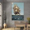 Sea Sailboat Posters and Prints Landscape Canvas Painting Cuadros Pictures for Living Room Home Wall Art Decoration No Frame