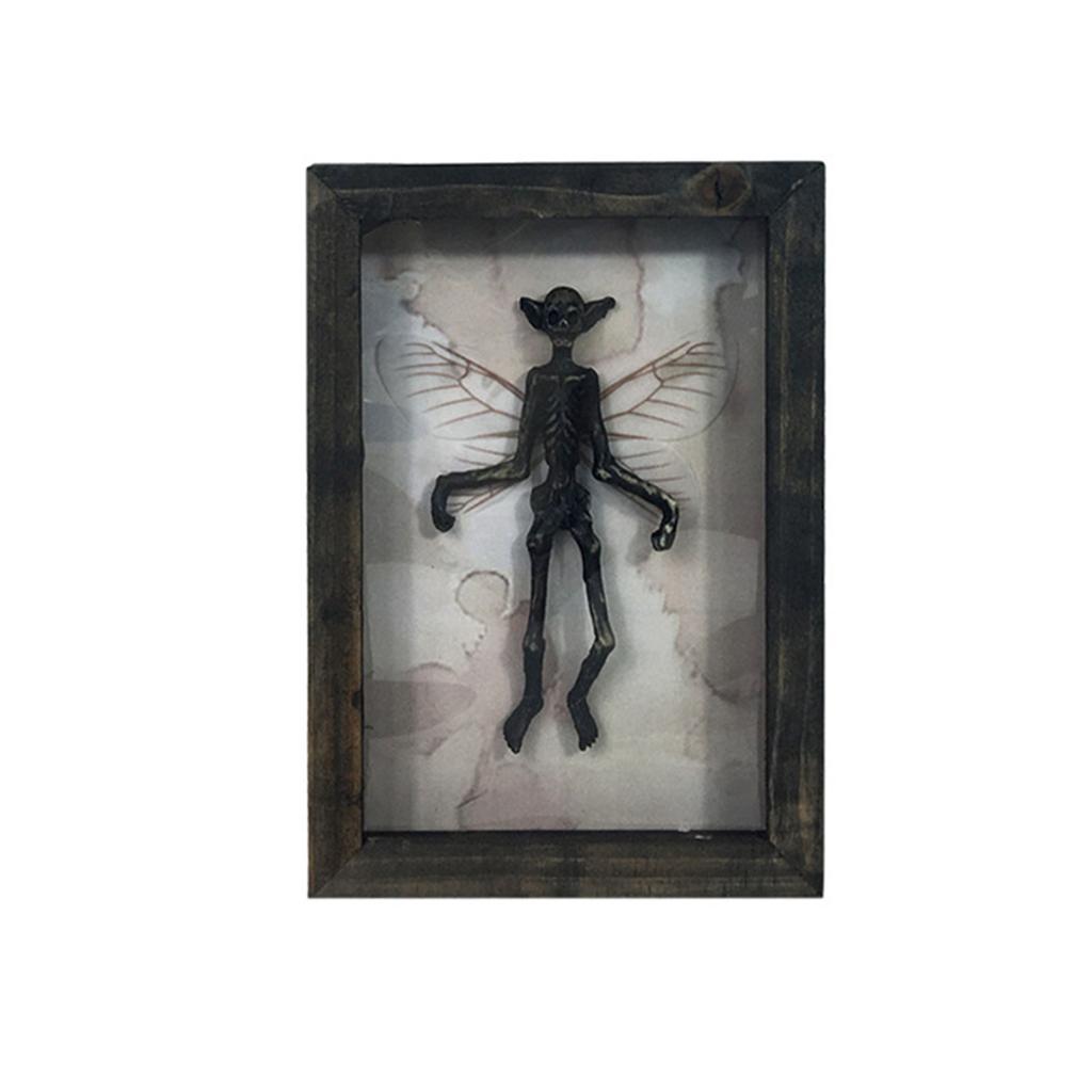 1 Skeleton Moth Decoration, Mysterious Ghost Specimen Photo Frame, Photo Frame Decoration, Halloween Decoration