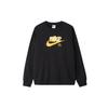 Nike Свитшот с длинным рукавом и круглым вырезом в американском стиле с буквенным принтом Женская толстовка черного цвета FN3629-010
