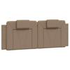 Headboard Cushion  Viana  Cappuccino Brown 120 cm Faux Leather