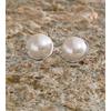 Eetit 20*20cm Smooth Simulated Pearls Round Stud Earrings for Women Stainless Steel Popular Waterproof Daily Jewelry Gala Gift