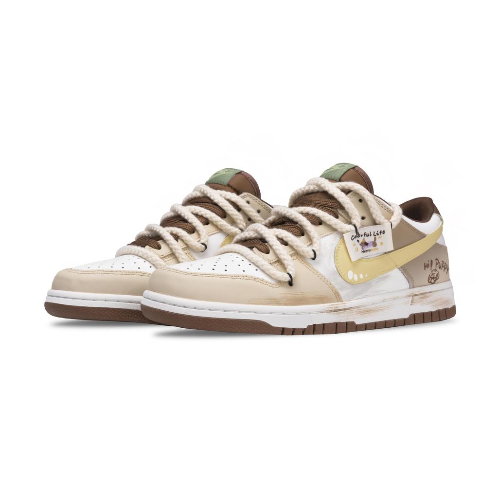 Nike Dunk Cushioning, Wear Resistant Low top Skateboard Shoes Unisex Brown HV1794-211(Team152-)