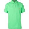 Polo однотонная рубашка поло с вышитым логотипом с коротким рукавом, мужские топы, зеленая 710536856-161