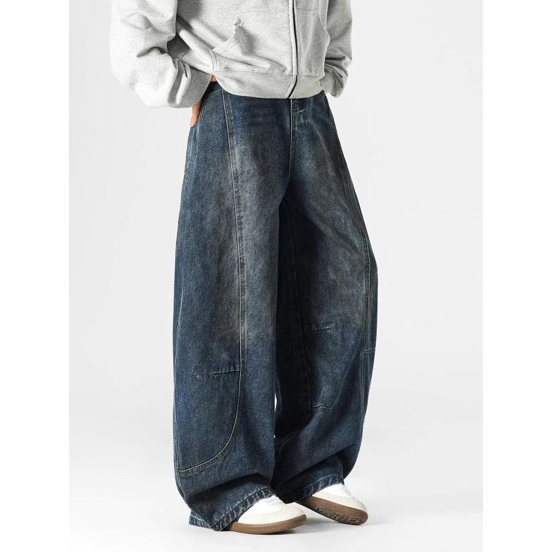 Джинсы JYL Унисекс Bootcut Новые Винтажные 3D Весенние Парные Свободные Деним