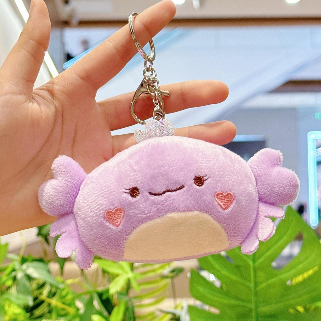 Мультяшный плюшевый брелок-краб - Морское животное, украшение для рюкзака