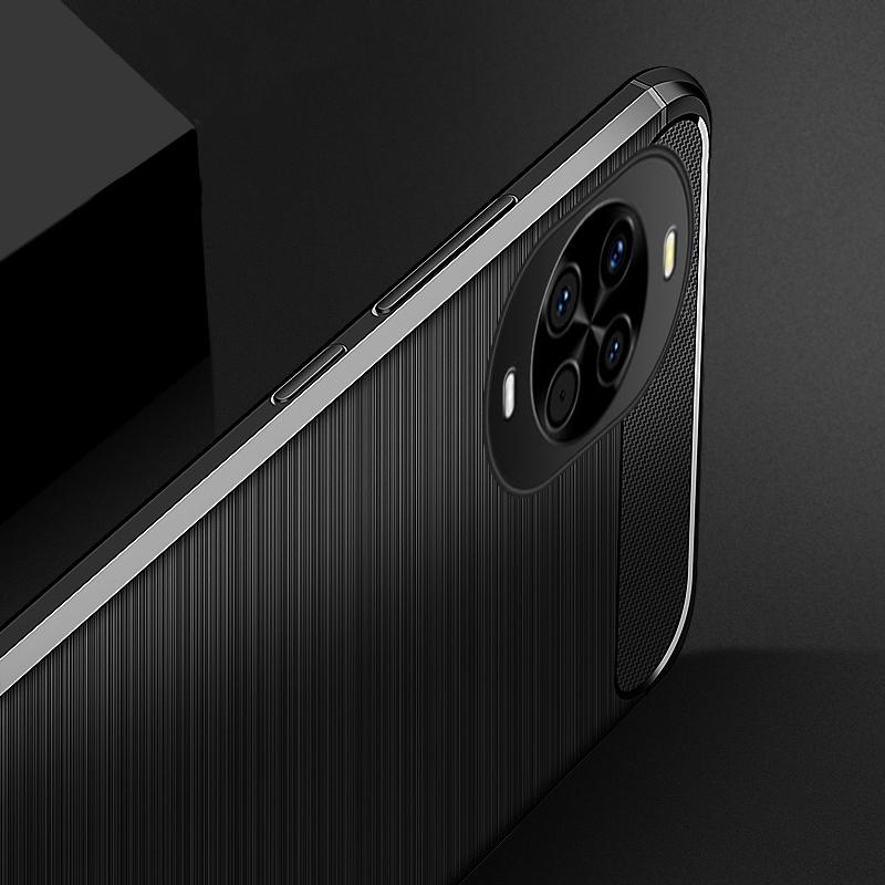 For Huawei Nova 14 case Phone Cover Brushed Texture Soft TPU Silicone PU Leather Back Cover For Huawei Nova 14 Pro Phone casing