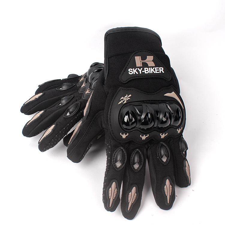 Outdoor Motorcycle Riding Gloves Palm Silicone Anti Slip Wrist Adjustable Gloves Touch Screen Off-road Riding Sports Equipment