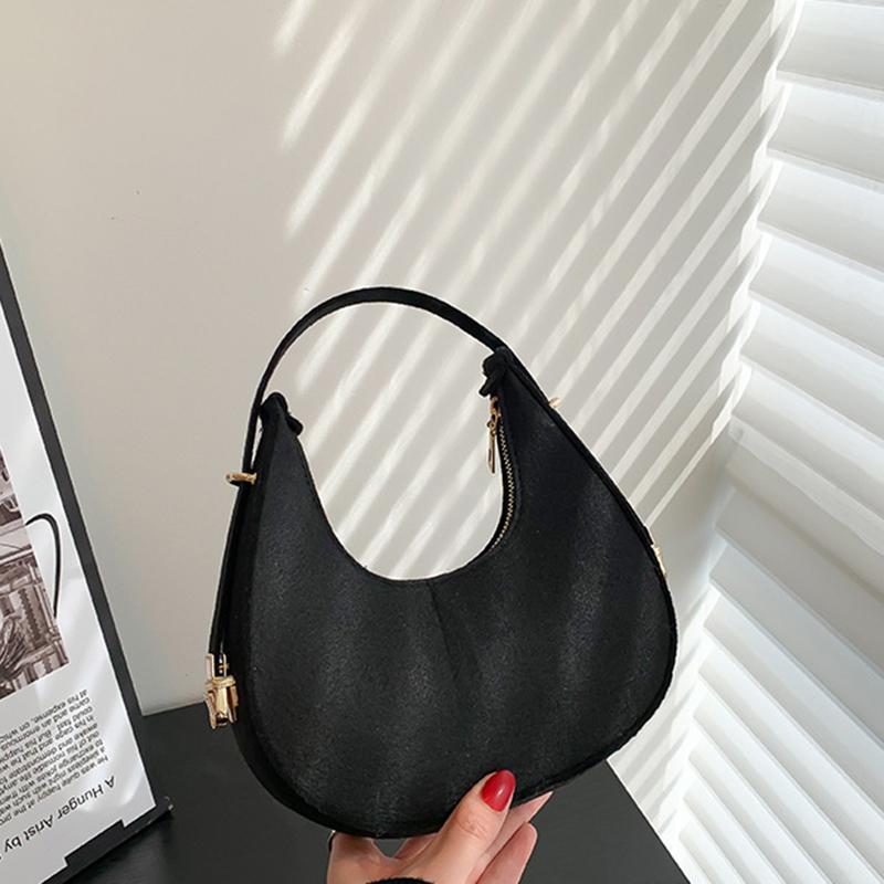 New Fashion Women Bag Retro Felt Impressed Crocodile Underarm Bag Women Shoulder Bag