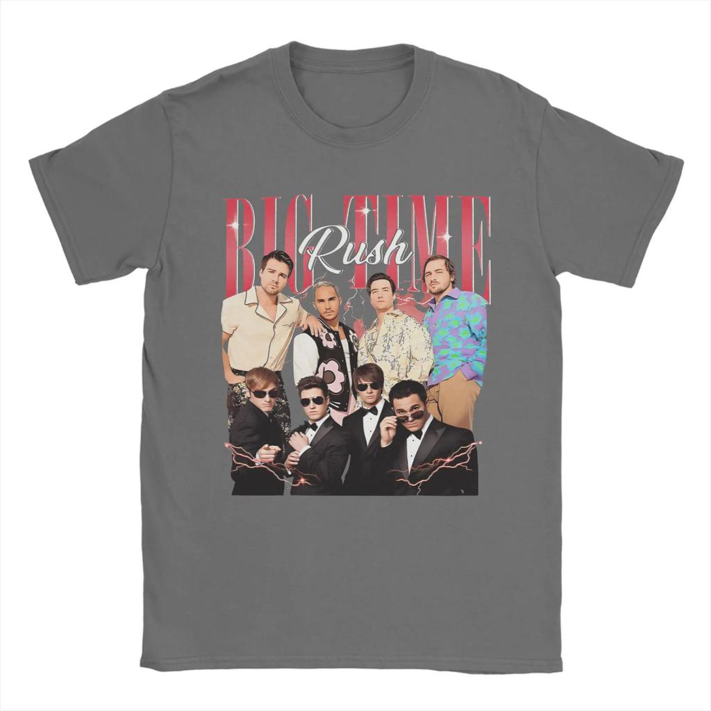 Big Time Rush Band T Shirt Summer Cotton TShirts for Unisex Women Fashion Printed Tshirt ShortSleeved Y2K Tees