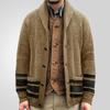 Shawl Collar Cardigan Sweaters for Men Chunky Long Sleeve Knit Button Down Cardigans With Pockets Fall Winter Sweater Jackets Men's Knitted Outwear