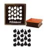 Printtoo & Pear Vector Pattern Square Wooden Rubber Stamp Craft Stamps Block-2 X 2