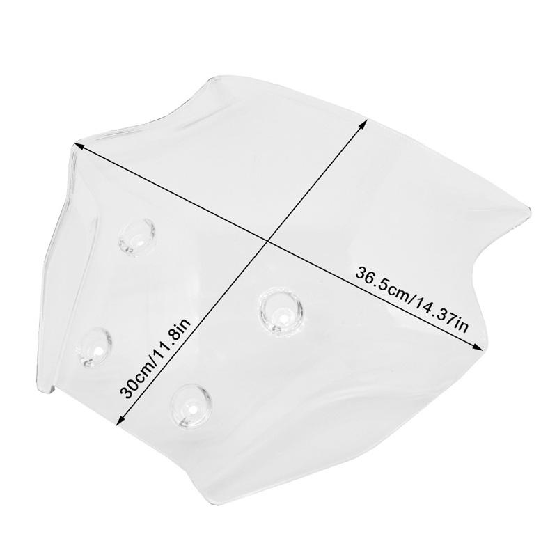 1 Set Motorcycle Windshield ABS Wind Deflector Fit for Yamaha MT-09 2024 / MT-09 SP 2024