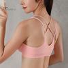 Женский спортивный бюстгальтер с несколькими бретелями, открытой спиной, пуш-ап, быстросохнущий, без косточек, бесшовный спортивный бюстгальтер со съемными подкладками