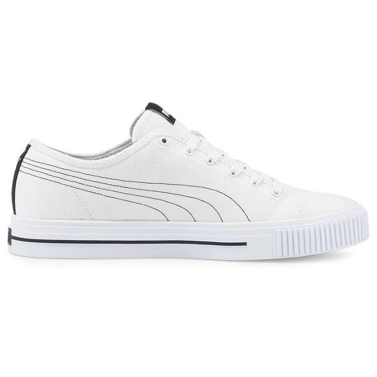 Puma Ever Fs Cv Canvas дышащие прочные нескользящие низкие кроссовки для скейтбординга унисекс белые черные 383865-04
