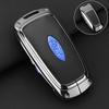 Leather Car Key Case Protector Cover for Ford Fusion Mustang Explorer F150 F250 F350 EcoSport Edge S-MAX Ranger Lincoln Mondeo