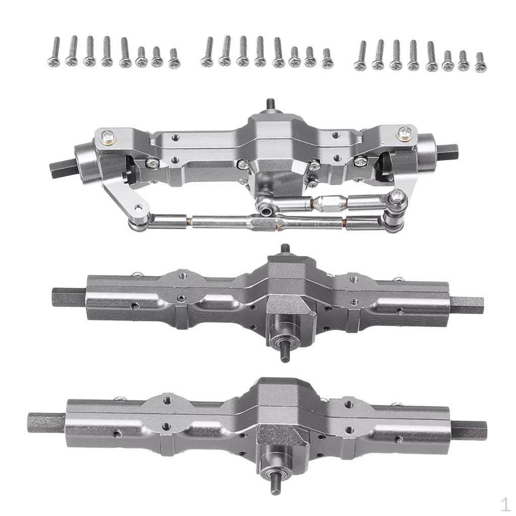 1/16 Parts Of 6 Front Metal Wheels, Rear Axle For WPL RC Automobile