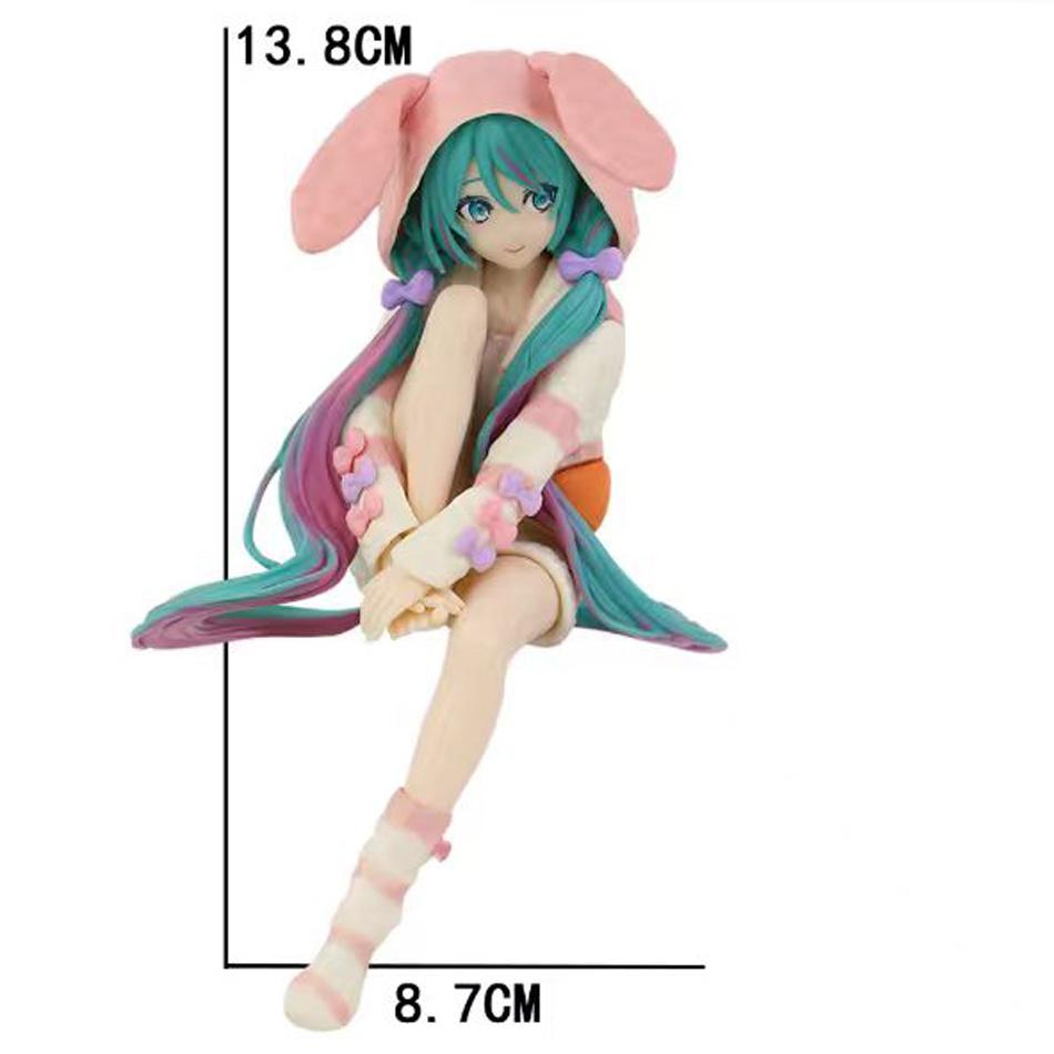 Noodle Stopper Hatsune Miku Handmade Anime Peripheral PVC Collection Model Doll Desktop Decoration Ornaments Christmas Gift