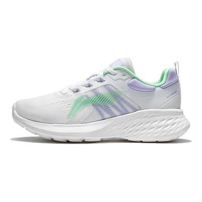 Li Ning Eazgo Удобные кроссовки с низким верхом для бега Женские кроссовки Белый Фиолетовый ARES008-3
