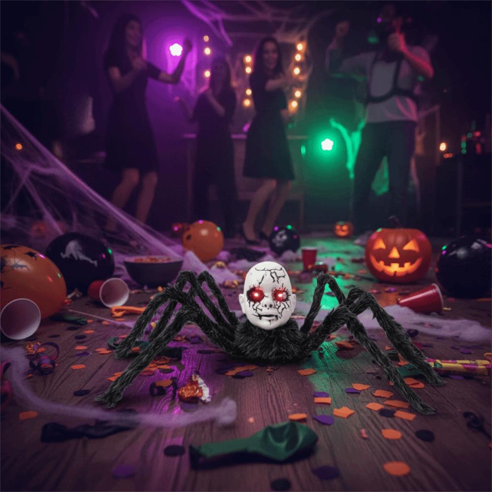 Sound Activated Halloween Electric Walking Spider Halloween Spider Ornament Haunted House Prop