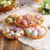 6pcs/set Foam Easter Eggs Happy Easter Party Decoration for Home Colorful Easter Bunny Egg Hanging Ornament DIY Craft Kids Toy