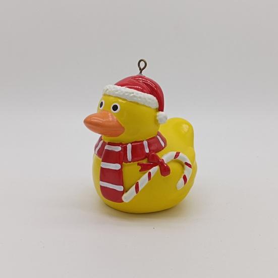 Рождественская подвесная утка, украшение для дома и улицы, рождественская елка, шарф из рогов лося, желтая утка, украшение из смолы, кулон, праздничный подарок