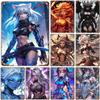 Металлические жестяные таблички Fox Anime Pinup Girls, настенное украшение, винтажный постер, железная живопись для мужской пещеры, дома, кафе, сада, клуба, бара