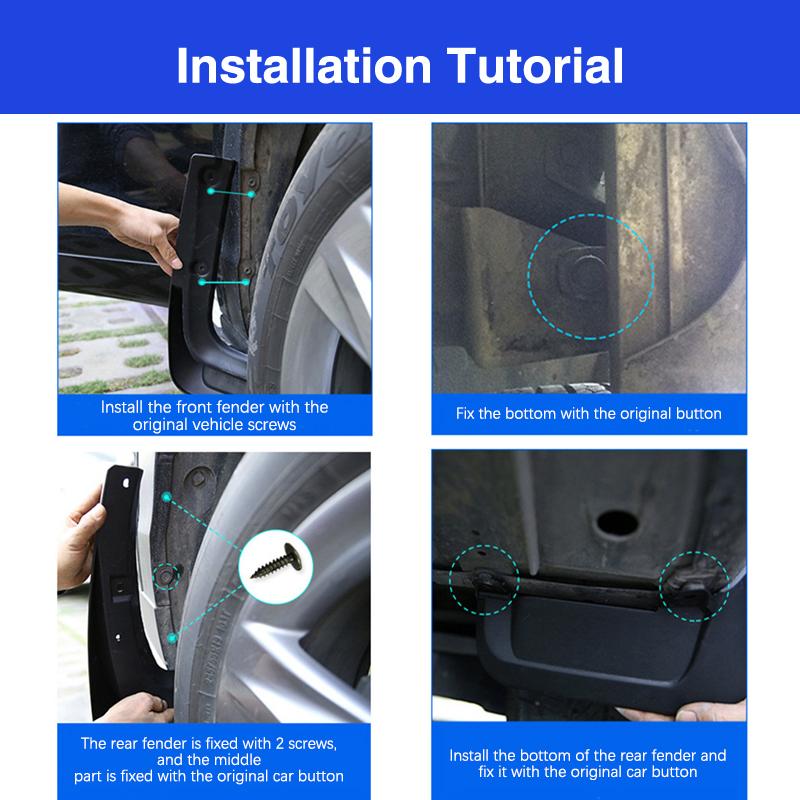 For Volvo S60 2022 Car Mudflaps Mudguards Mud Guards Fenders Splash Duraflap Accessories Wheels 4x4