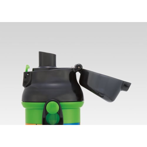 Skater Children's Plastic Water Bottle 480ml One Push Open/Close Antibacterial Child Friendly Lightweight Antibacterial Treatment Made In Japan Minecr