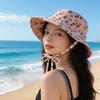Women S Summer Black White Grid Adjustable Sun Fisherman Hat