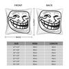 Смешная наволочка с лицом из Rage Comic и аниме, модная наволочка, мягкие наволочки для офиса, автомобиля, домашнего декора