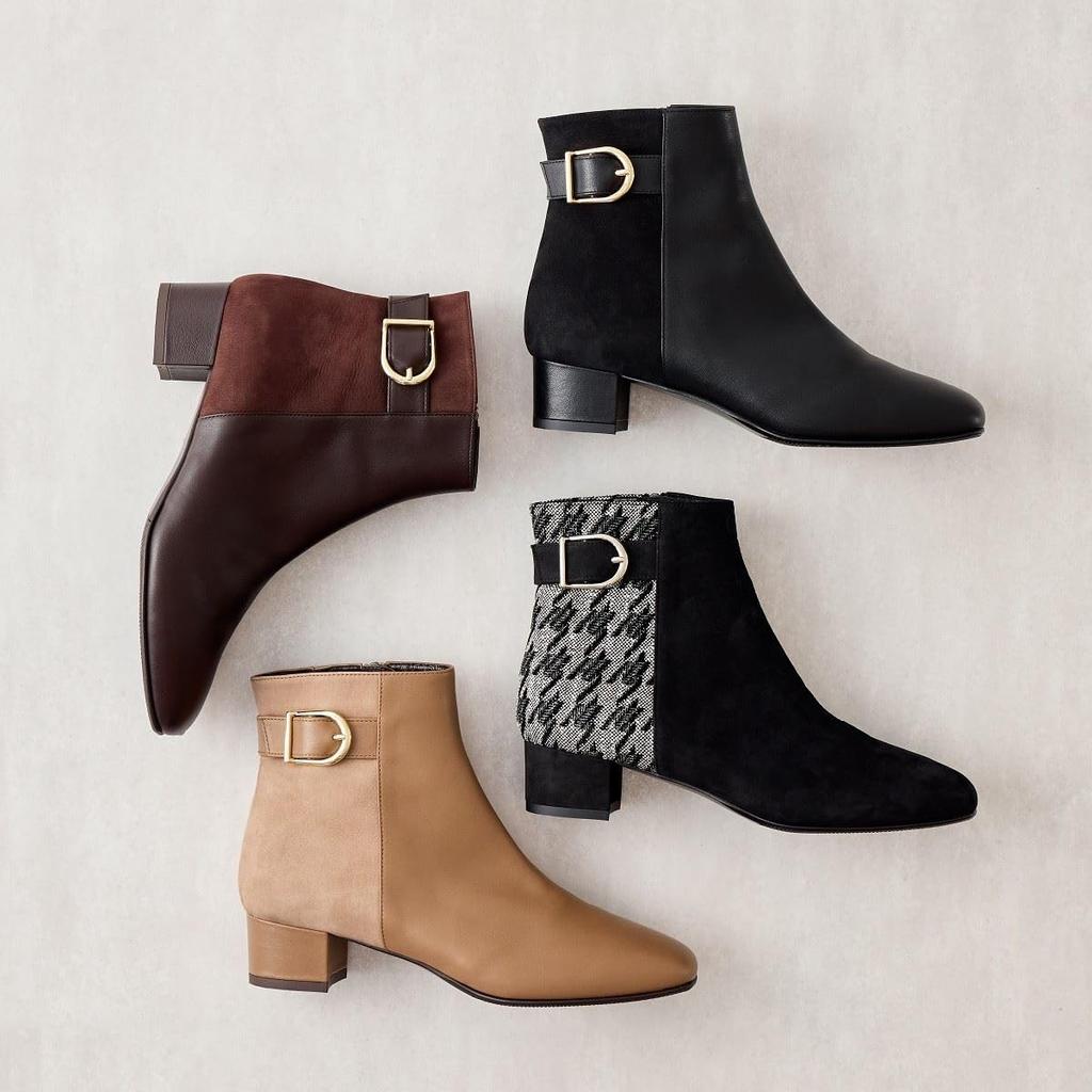 HIMIKO / Химико / Короткие ботинки с боковой пряжкой / 641407D Коричневый 240