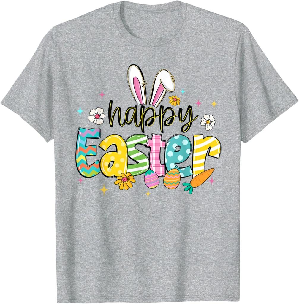 Love Colors Happy Easter Day Cute Present Bunny Unisex T-Shirt