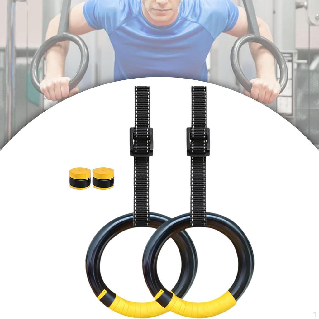 Гимнастические кольца для упражнений с регулируемым ремнем в подарок, силовые тренировки, кольца для спортзала, для парка