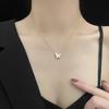 Luxury Butterfly Clavicle Necklace Elegant Temperament Earring Women Jewelry Gift