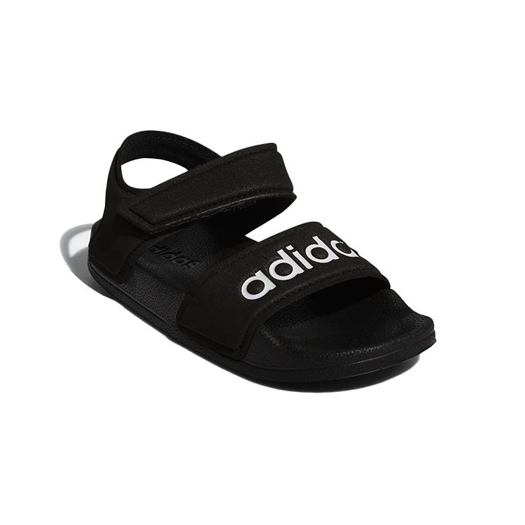 adidas Сандалия Adilette K Синтетическая кожа Нескользящая Устойчивая к истиранию Сандалия Черный Детская G26879