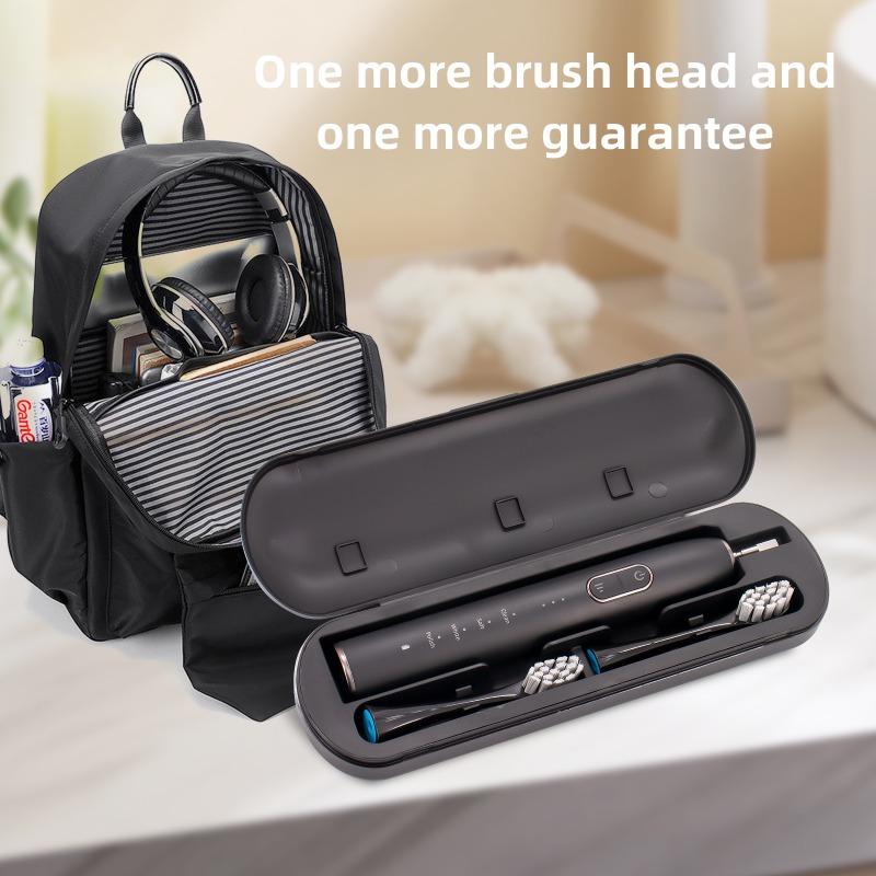 Sonic Electric Toothbrush Rechargeable with 6 Brush Heads and Travel Case 5 Modes Deep Cleaning Dental Cleaner
