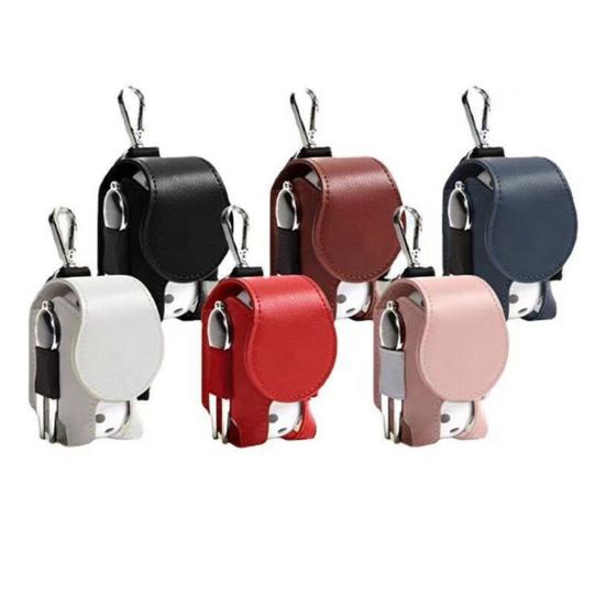 Golf Ball Waist Bag with Clip Waterproof Faux Leather Golf Ball Tee Tools Accessories Organizer Pouch Holder Men Women Golf Enthusiasts Gift