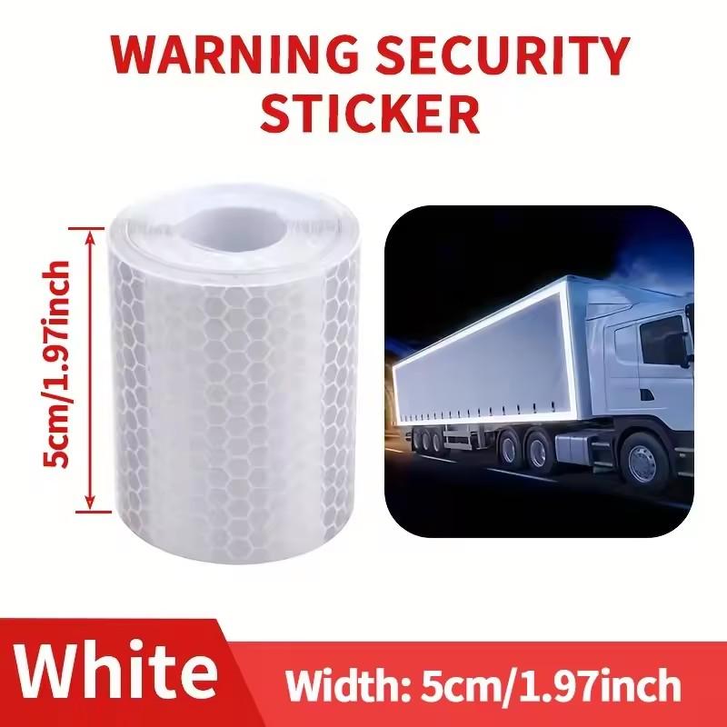 Reflective Tape Stickers Car Styling Shiny White Red Yellow Orange Safety Reflectors Mateiral For Automobiles Motorcycle